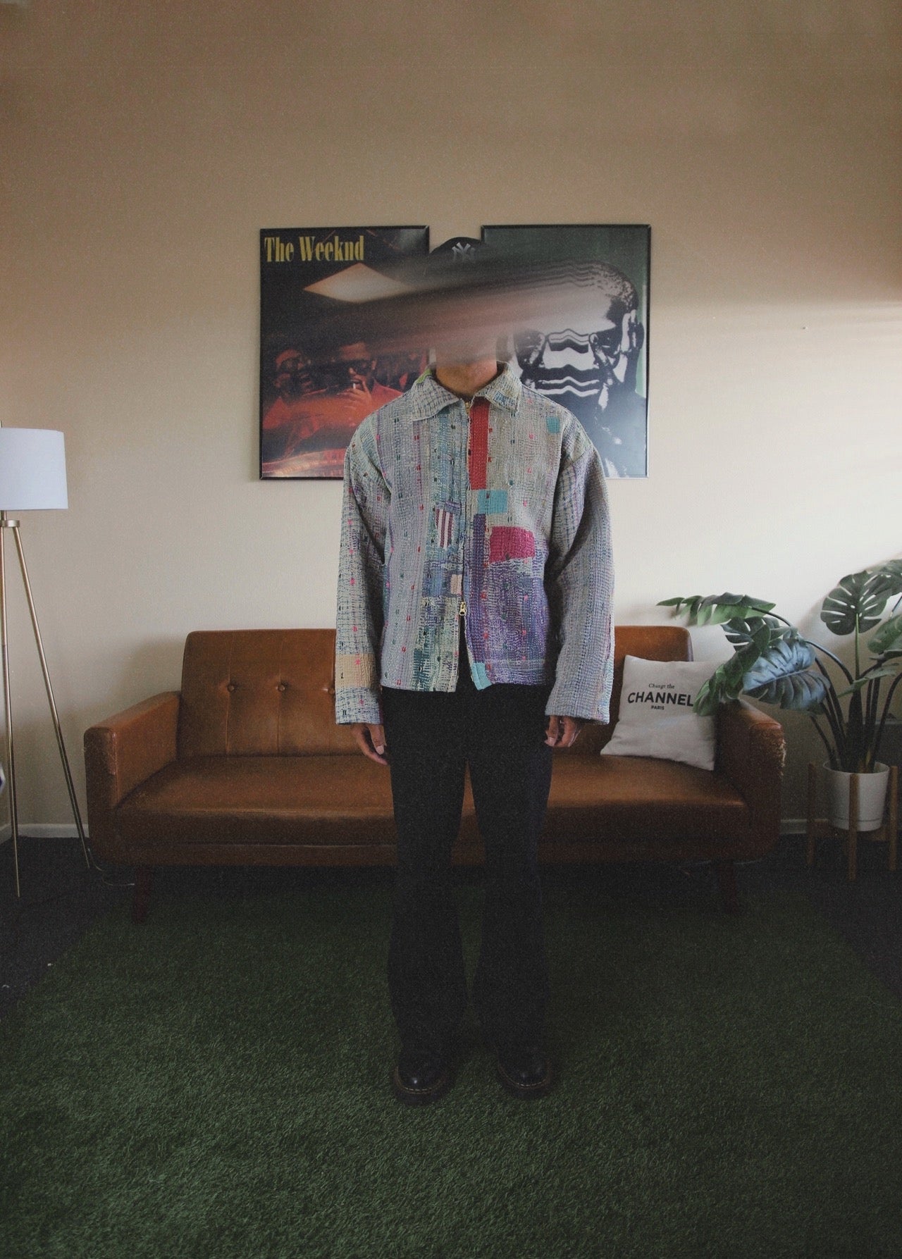 Vintage Patchwork Quilt dual zip up