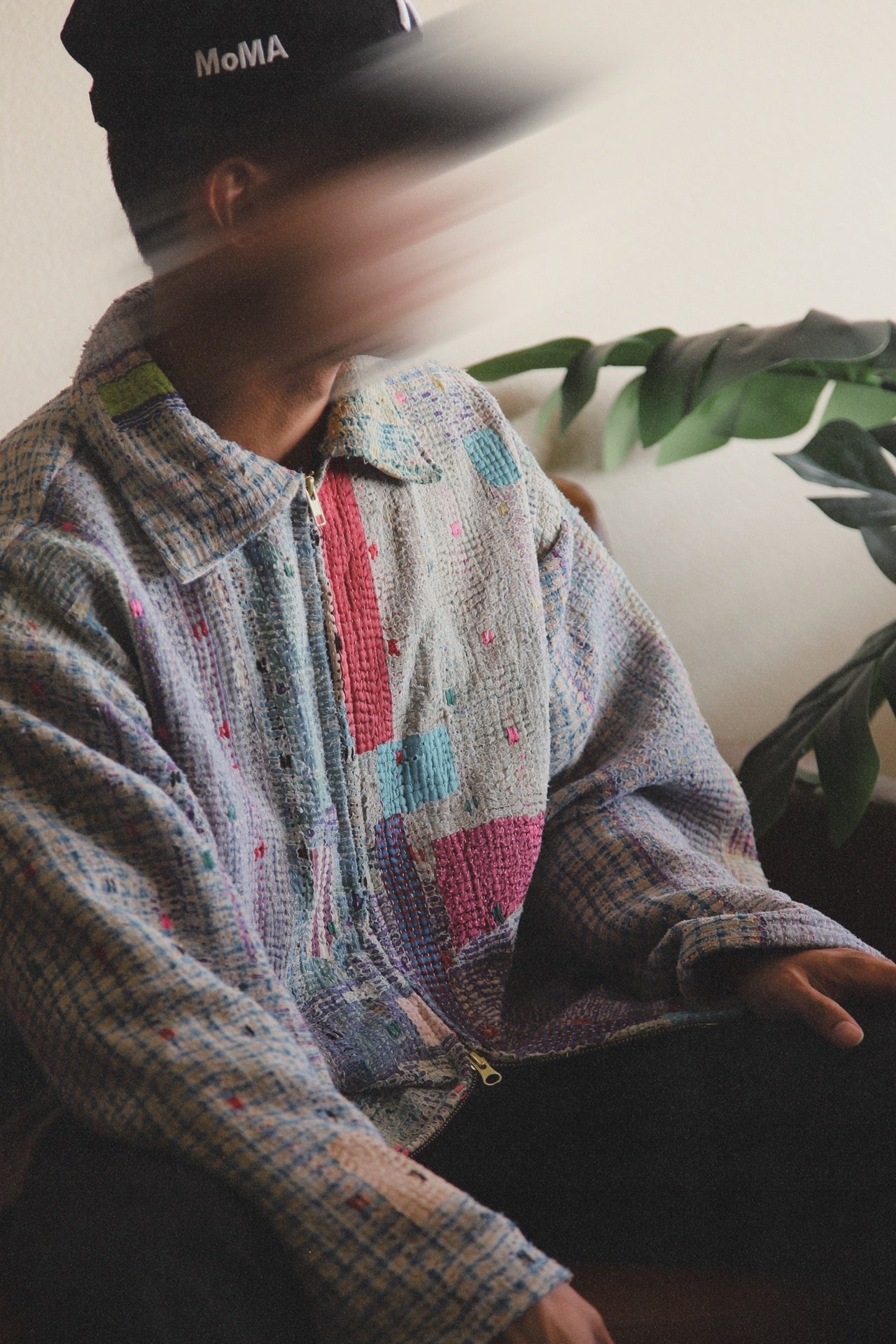 Vintage Patchwork Quilt dual zip up