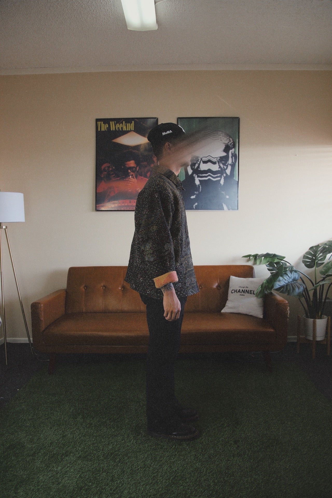 Vintage “Midnight” Quilted dual zip up